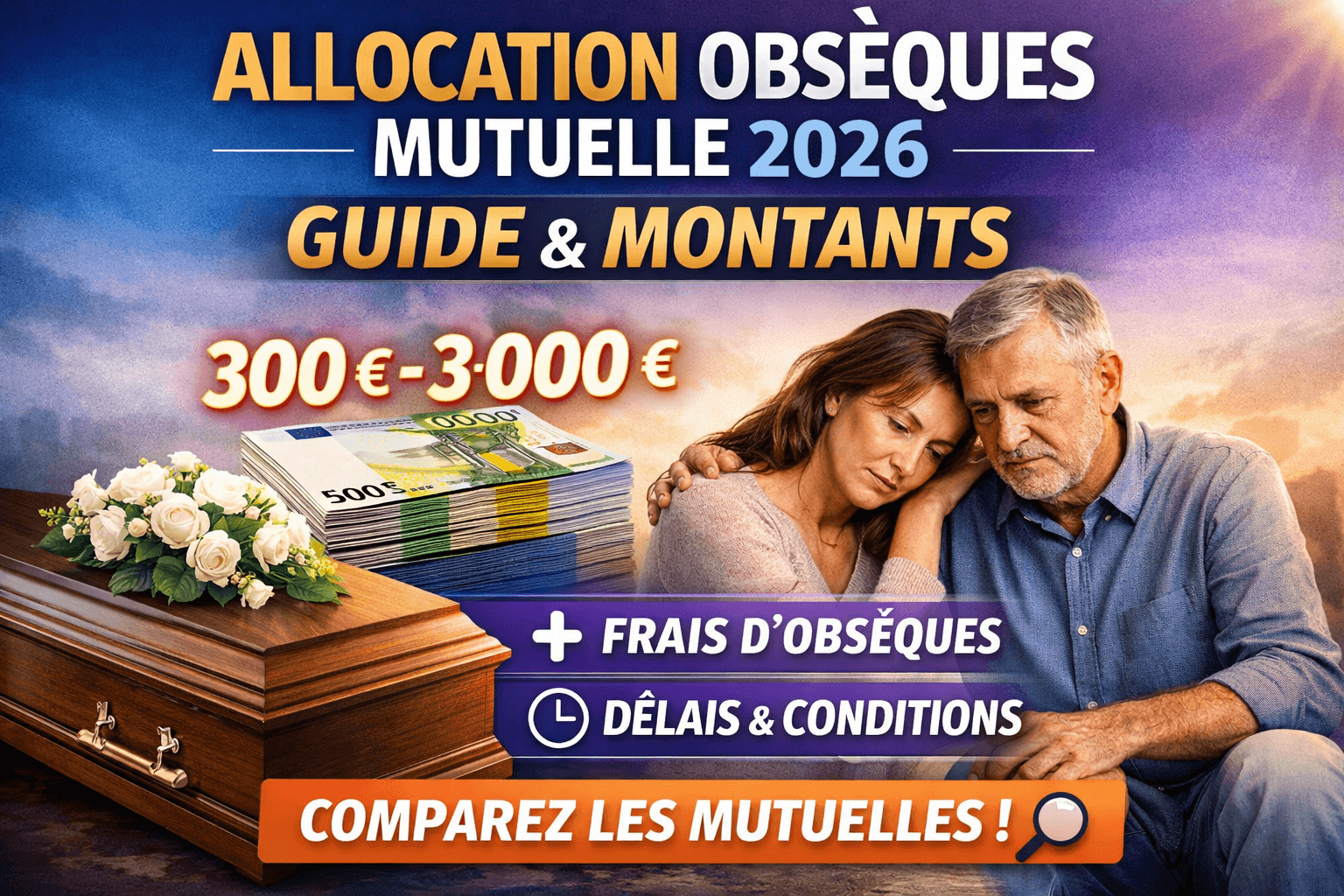 Image de l'article: Allocation Obsèques Mutuelle 2026 : Guide & Montants - Actualités assurance obsèques JeSwitch