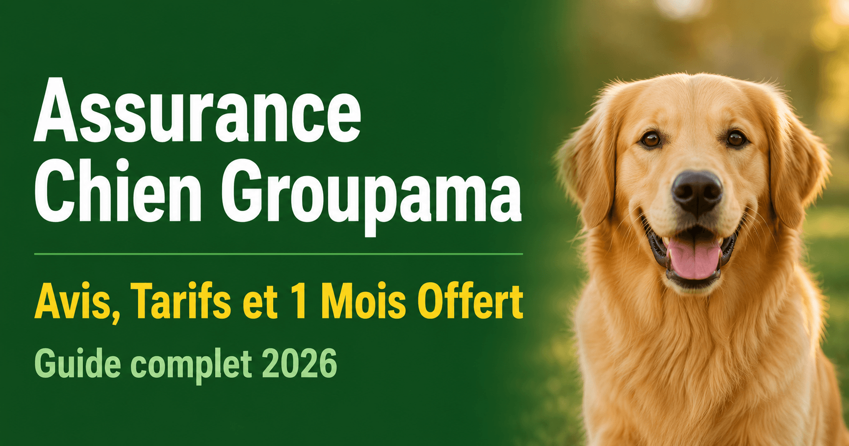 Image de l'article: Assurance Chien Groupama : Avis, Tarifs et 1 Mois Offert - Actualités assurance animaux JeSwitch
