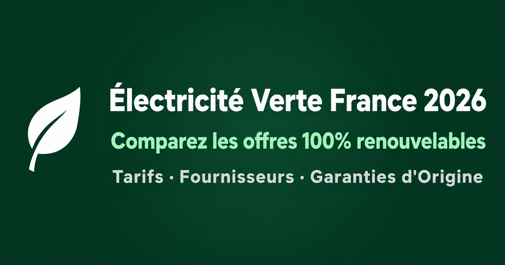 Image principale de l'article: Électricité verte en France 2026 : à quelle heure consommer le moins de CO₂ ? - Actualités Énergie JeSwitch