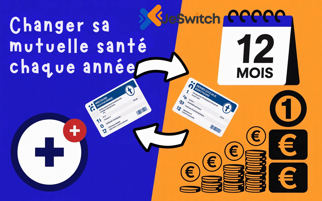 Image principale de l'article: Changer Sa Mutuelle Chaque Année 2025 : Économisez 416€/an - Actualités Mutuelle Santé JeSwitch