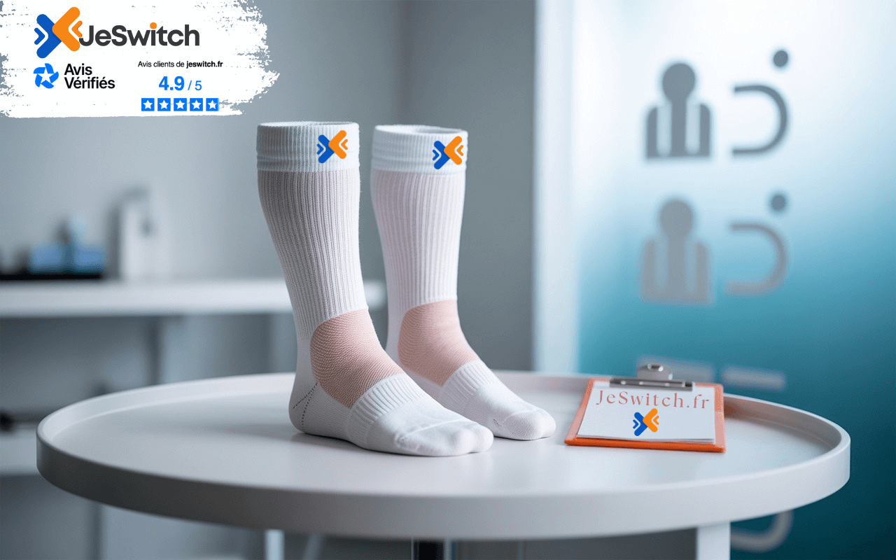 Image principale de l'article: Chaussettes pour Diabétique Remboursement 2025 : Économisez 135€ | JeSwitch.fr - Actualités Mutuelle Santé JeSwitch