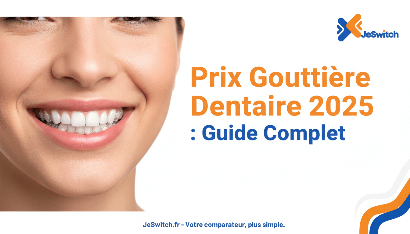 Image de l'article: Gouttière Dentaire Prix 2025 : Guide Complet & Tarifs - Actualités mutuelle santé JeSwitch