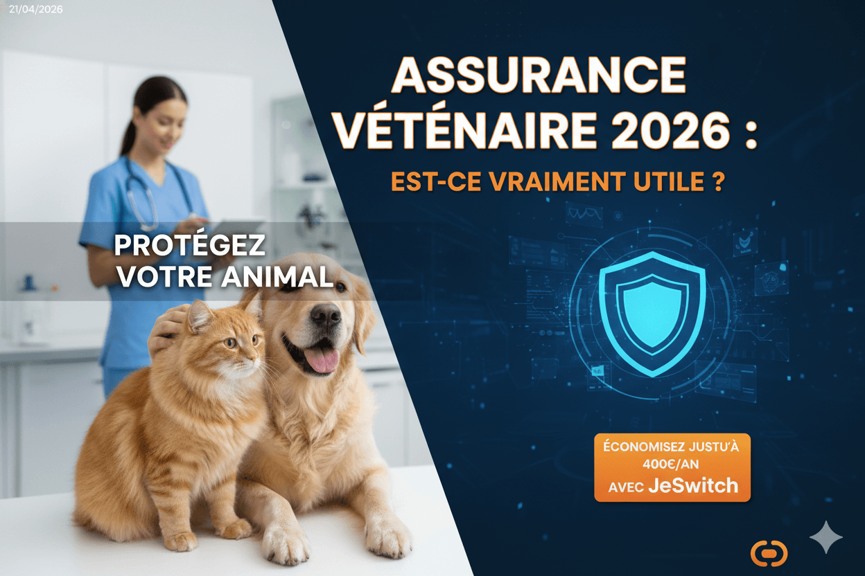 Image de l'article: Assurance Vétérinaire 2026 : Est-ce Vraiment Intéressante ? - Actualités assurance animaux JeSwitch
