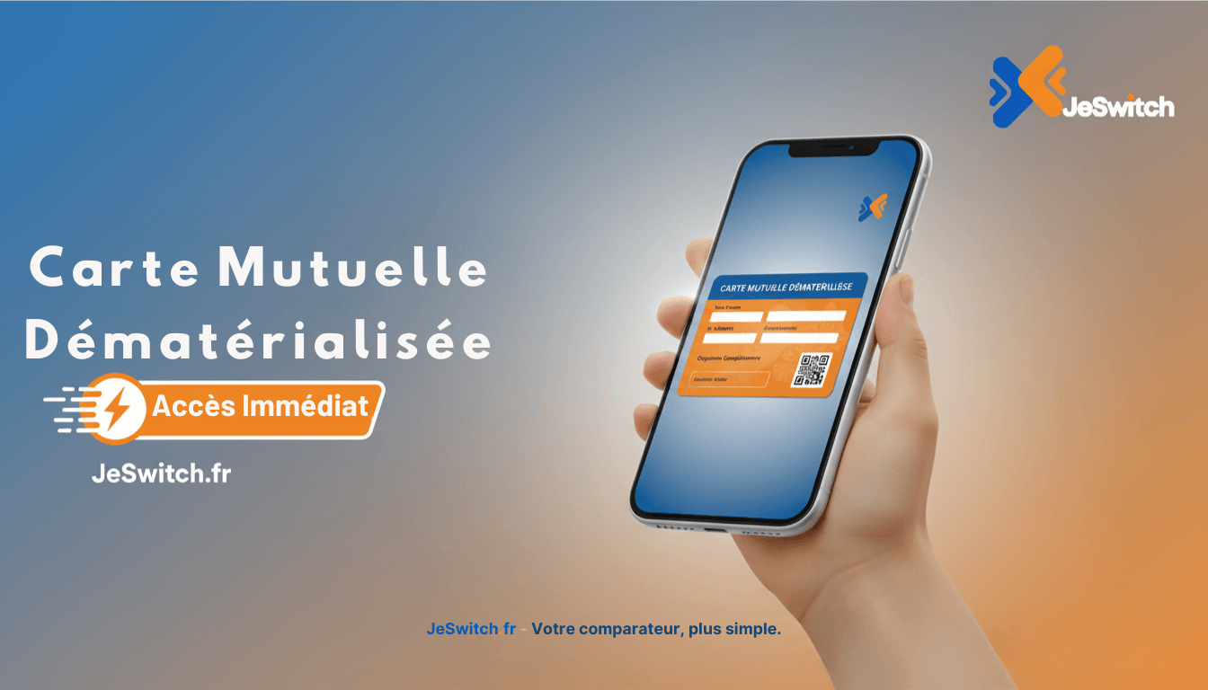 Image de l'article: Carte Mutuelle Dématérialisée | Accès Immédiat | JeSwitch - Actualités mutuelle santé JeSwitch