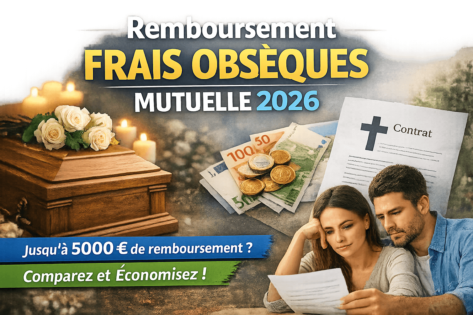 Image principale de l'article: Remboursement Frais Obsèques Mutuelle 2026 - Actualités Assurance Obsèques JeSwitch