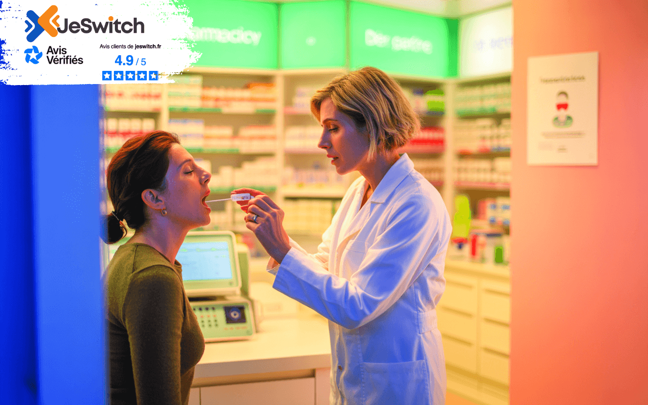 Image principale de l'article: Test Angine Pharmacie Prix 2025 : Économisez jusqu'à 30% avec JeSwitch - Actualités Mutuelle Santé JeSwitch