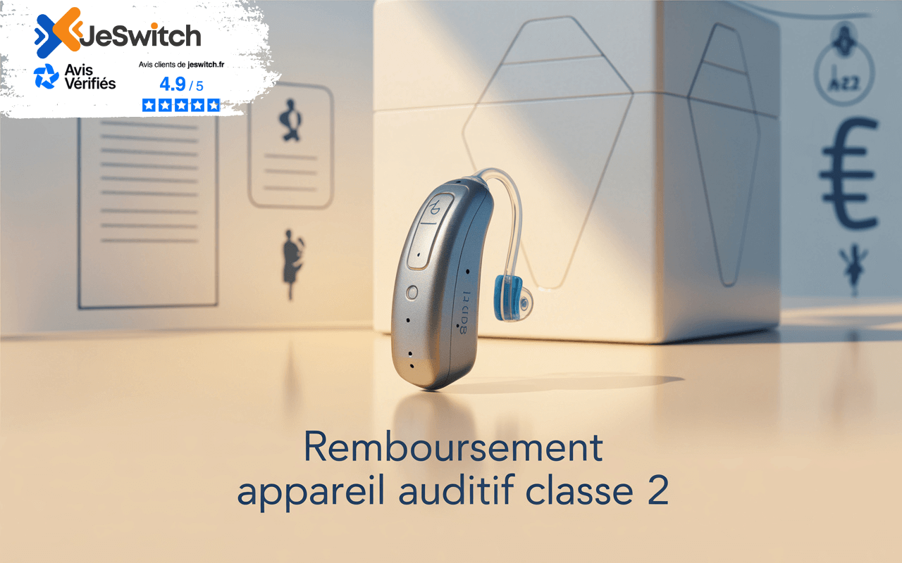 Image principale de l'article: Remboursement Appareil Auditif Classe 2 : Économisez jusqu'à 1460€ - Actualités Mutuelle Santé JeSwitch