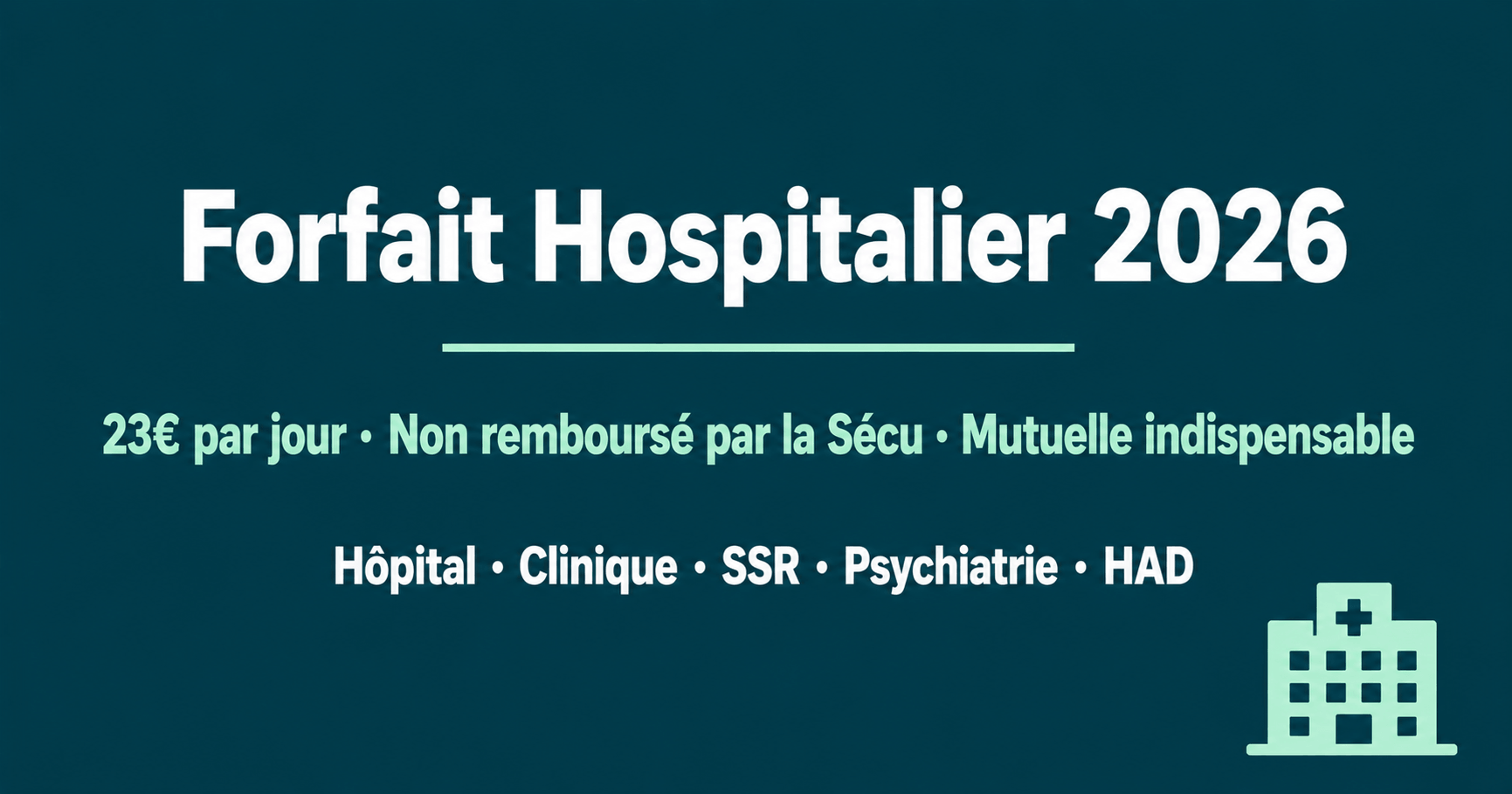 Image de l'article: Hospitalisation : votre prise en charge à 80% par la Sécu - Actualités mutuelle santé JeSwitch
