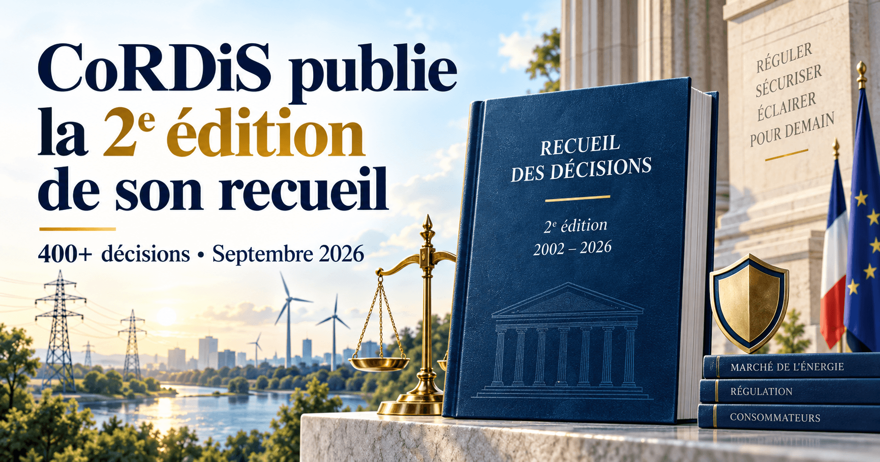 Image principale de l'article: Le CoRDiS publie la 2ᵉ édition de son recueil des décisions - Actualités Énergie JeSwitch