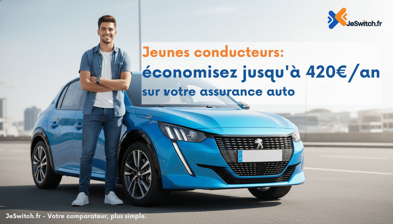 Image de l'article: Assurance Jeune Conducteur 2026 : Prix & Garanties - Actualités assurance auto JeSwitch