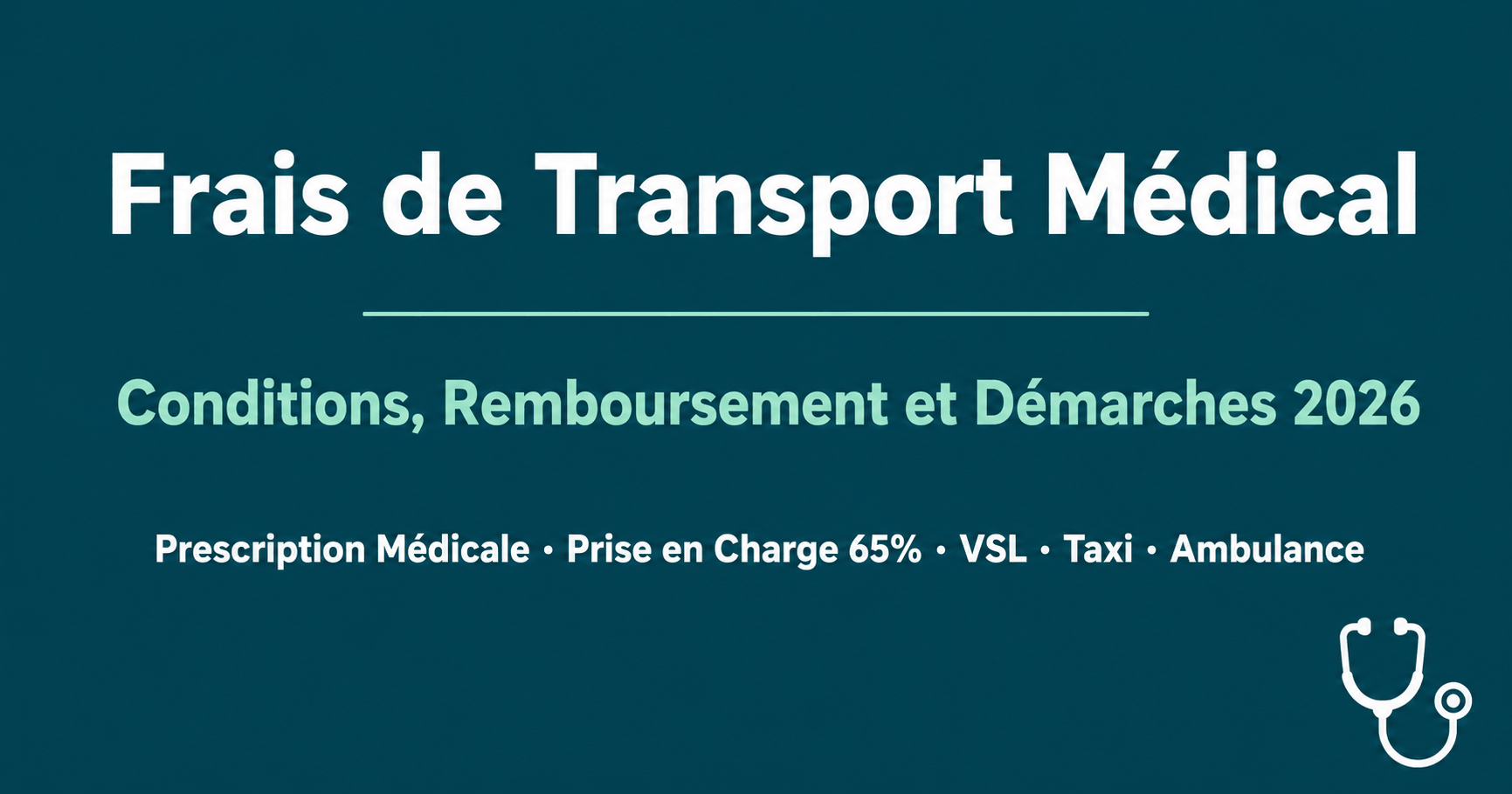 Image de l'article: Frais de Transport Médical 2026 : 12 Cas Remboursés à 100 % - Actualités mutuelle santé JeSwitch