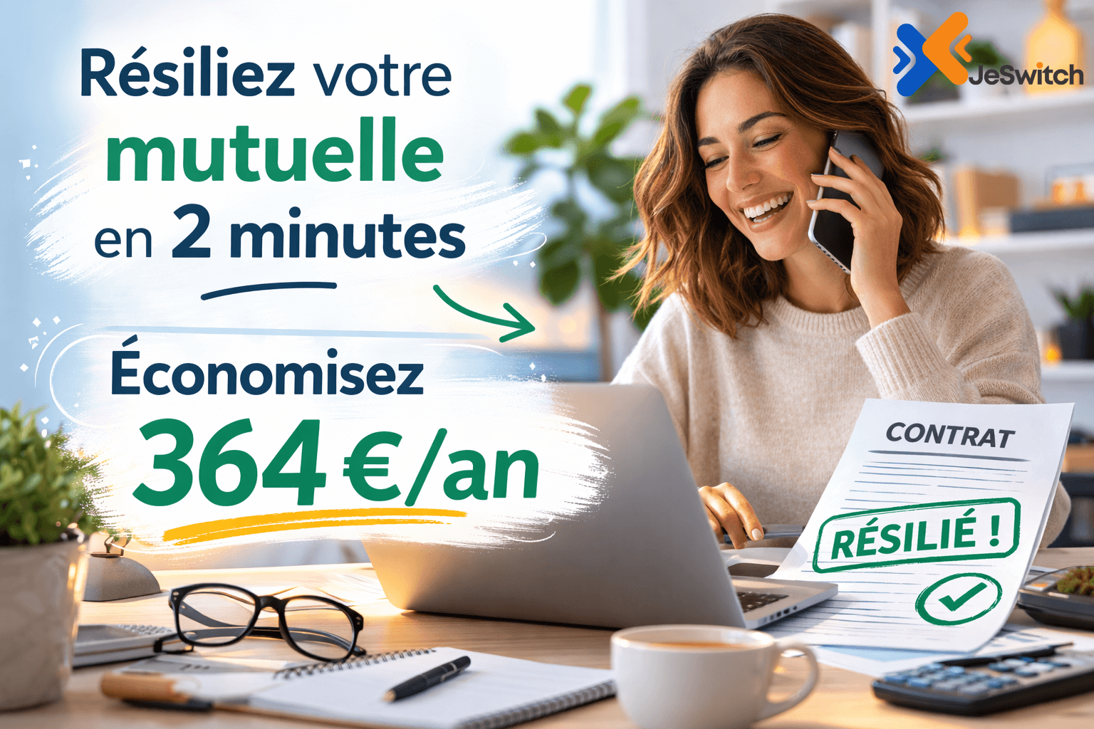 Image de l'article: Résiliation de Mutuelle 2026 : Les Démarches pour Résilier Votre Mutuelle Santé - Actualités mutuelle santé JeSwitch