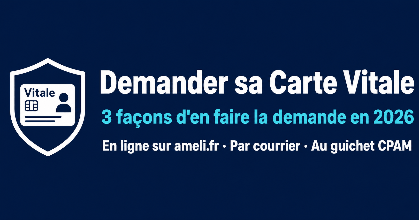 Image principale de l'article: Demander sa carte Vitale : 5 démarches en 2026 - Actualités Mutuelle Santé JeSwitch