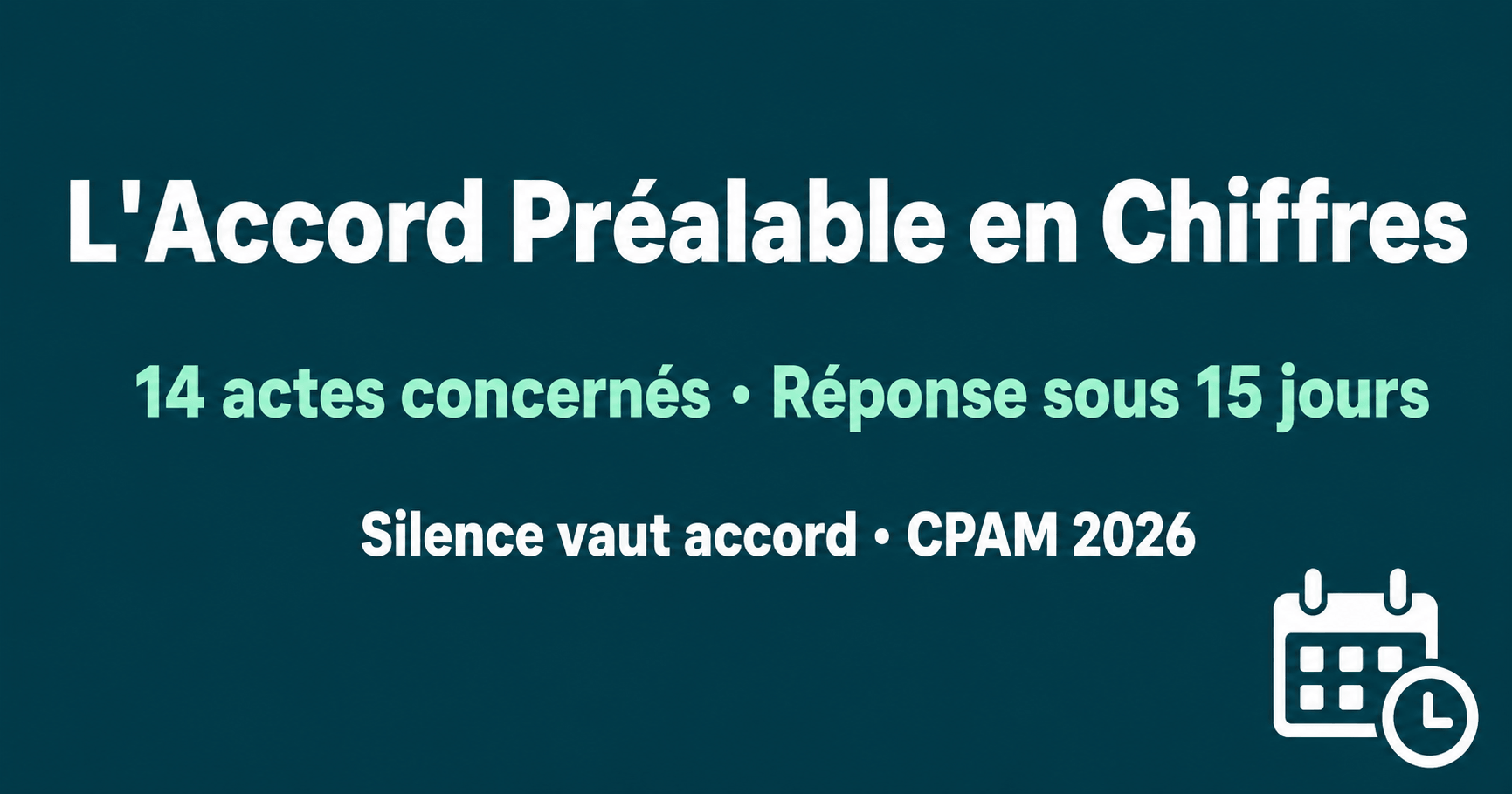 Image de l'article: L'accord préalable : 14 actes et 15 jours de délai - Actualités mutuelle santé JeSwitch