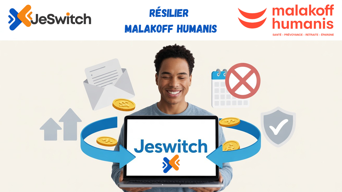 Image principale de l'article: Résilier Malakoff Humanis 2025 : Guide Complet & Économiser 285€ | JeSwitch - Actualités Mutuelle Santé JeSwitch