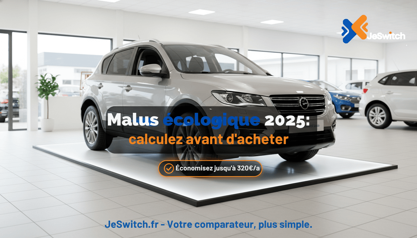 Image de l'article: Malus Écologique Voiture Occasion 2025 : Guide Complet - JeSwitch.fr - Actualités assurance auto JeSwitch