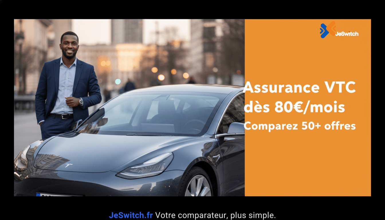 Image de l'article: Quelle est l'assurance VTC la moins chère ? Guide Complet - Actualités assurance auto JeSwitch