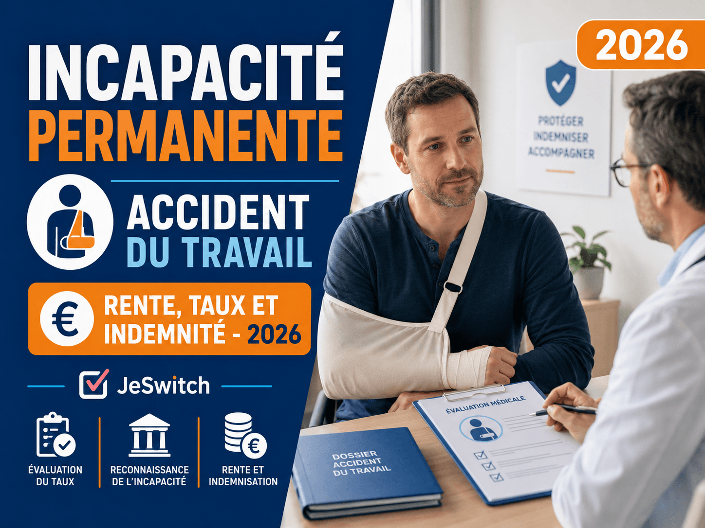 Image de l'article: Incapacité Permanente Accident du Travail : Rente 2026 - Actualités mutuelle santé JeSwitch
