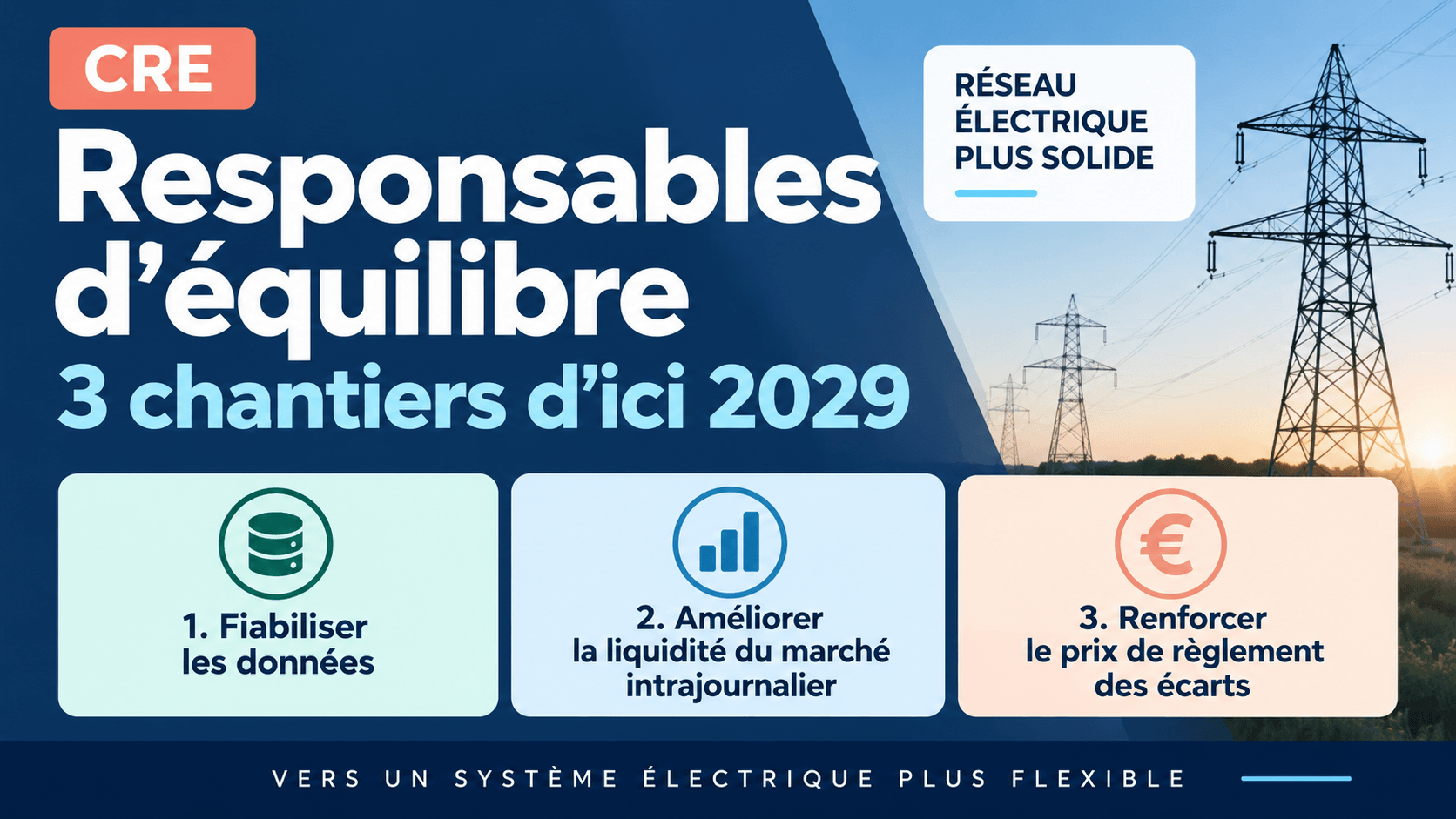 Image principale de l'article: CRE et responsables d'équilibre : ce qui change en 2029 - Actualités Énergie JeSwitch