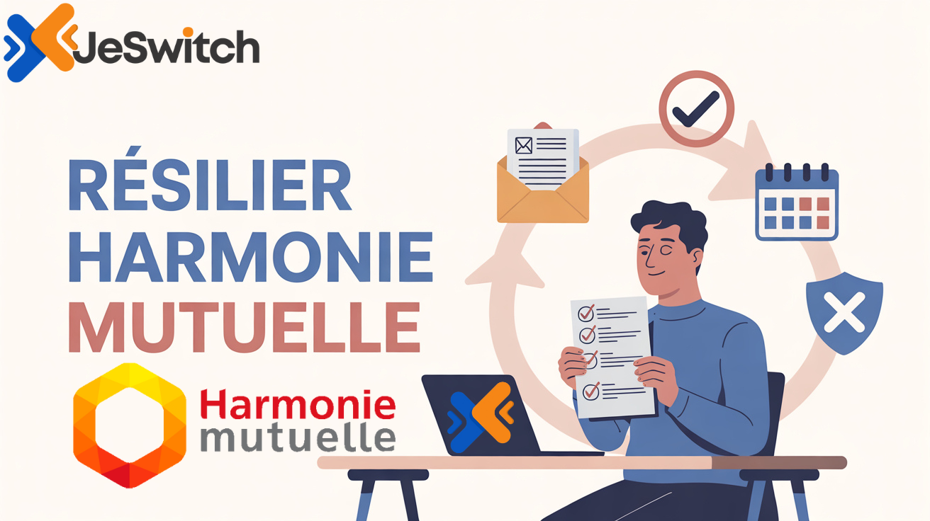 Image principale de l'article: Comment résilier Harmonie Mutuelle en 2025 et économiser jusqu'à 300€/an | JeSwitch.fr - Actualités Mutuelle Santé JeSwitch