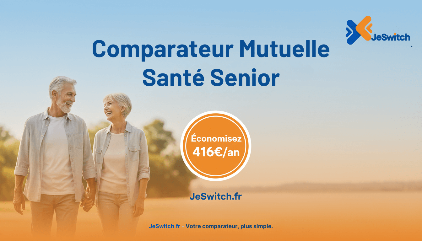 Image de l'article: Comparateur Mutuelle Santé Senior | Économisez 416€/an | JeSwitch - Actualités mutuelle santé JeSwitch
