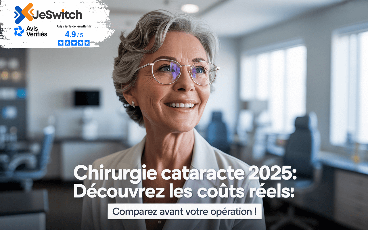 Image principale de l'article: Chirurgie cataracte prix : tout savoir en 2025 - Actualités Mutuelle Santé JeSwitch