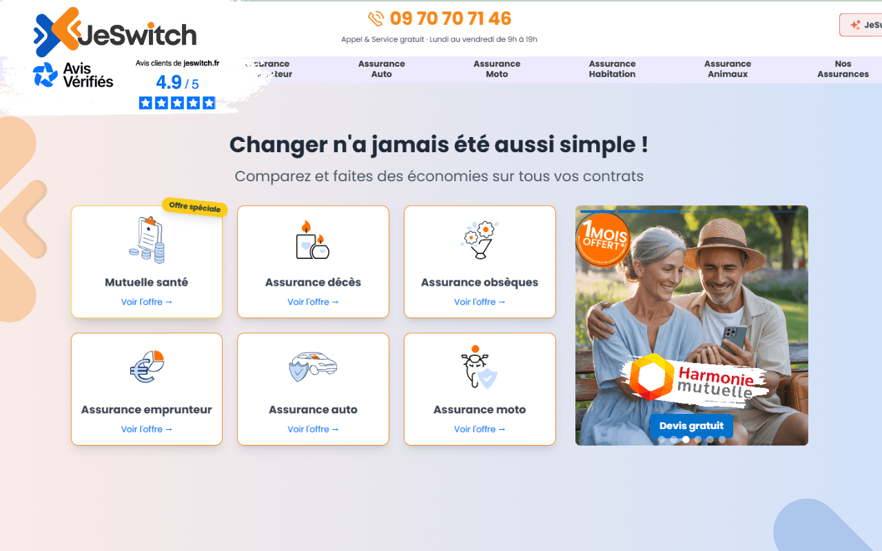 Image principale de l'article: Comparateur Mutuelle 2025 : Économisez jusqu'à 476€ | JeSwitch - Actualités Mutuelle Santé JeSwitch