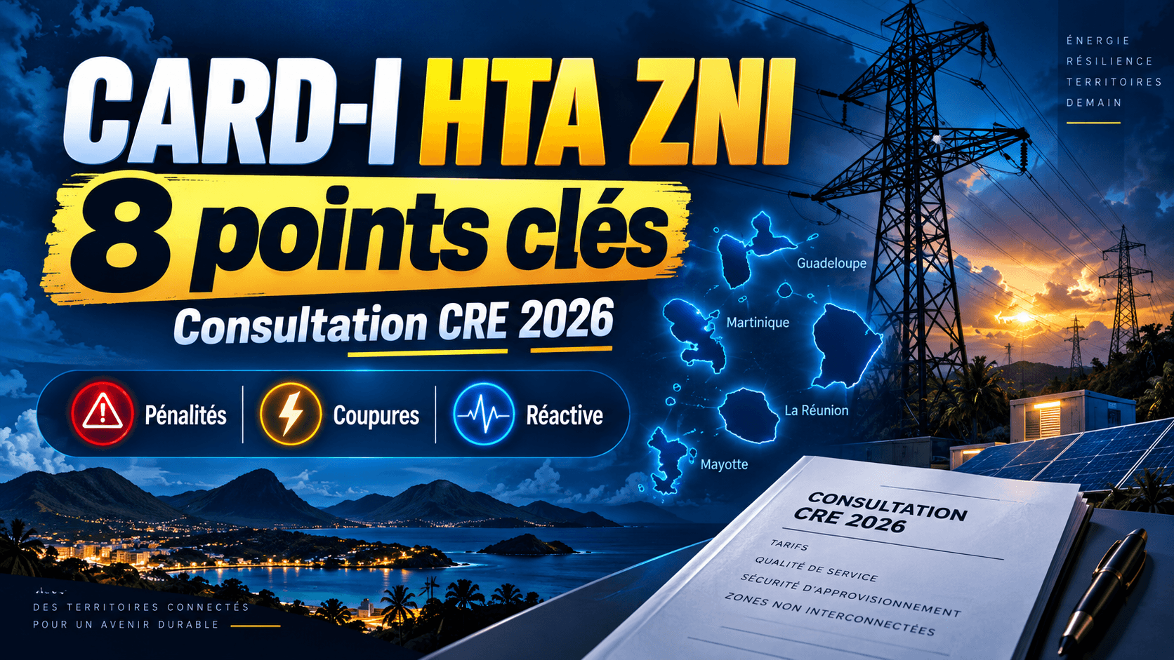 Image principale de l'article: CARD-I HTA ZNI : 8 points clés de la consultation CRE 2026 - Actualités Énergie JeSwitch