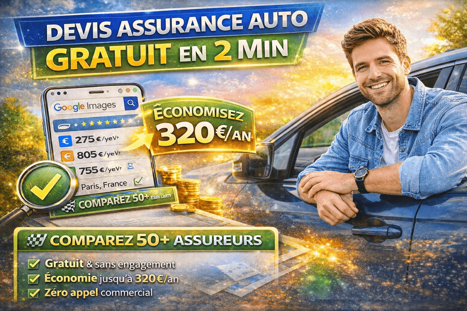 Image de l'article: Devis Assurance Auto 2026 : Gratuit en 2 Min - Actualités assurance auto JeSwitch
